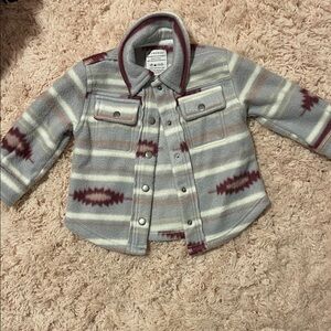 Stylish Gray and Maroon Kids Jacket